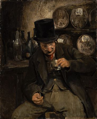 "Portrait of Eduardo De Filippo as Edoardo Ferravilla playing the role of Tecoppa"