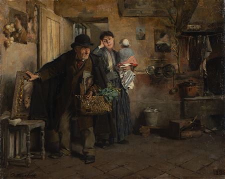 "L'usuraio" by Celestino Turletti - Auction record, sale price, and art valuation. Compare with similar artists and explore comparable artworks.