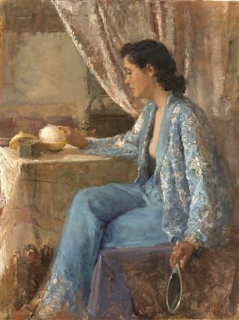 Sample artwork by Alfredo Beltrame (1901 - 1996), known for decorative painting, mosaics - View similar artists and auction records