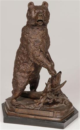 A Standing Bear in the Forest