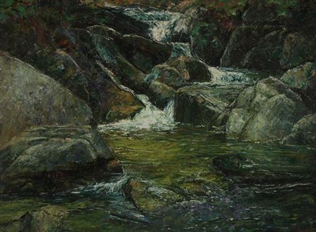Landscape with Emerald Green Stream