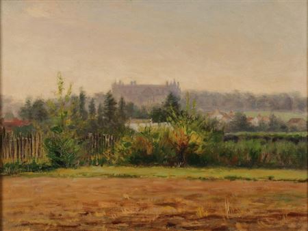 Landscape with Chateau D'Ecouen- 1888