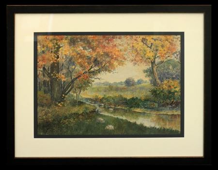 Sample artwork by Charles Nicolai (1856 - 1942), known for landscape, wood engraver - View similar artists and auction records