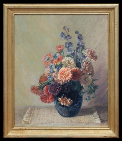 Flower in a Blue Vase