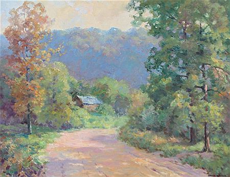 Brown County Landscape by Gordon Fiscus - Auction record, sale price, and art valuation. Compare with similar artists and explore comparable artworks.