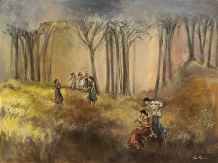 Forest Dancers by Este Mostert - Auction record, sale price, and art valuation. Compare with similar artists and explore comparable artworks.