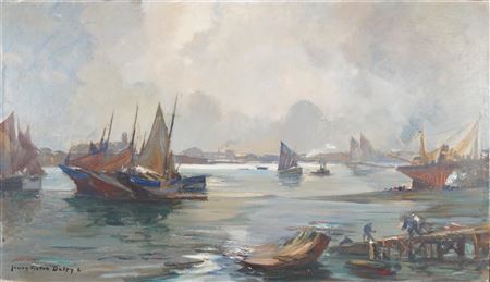 "Marée basse à Concarneau"
