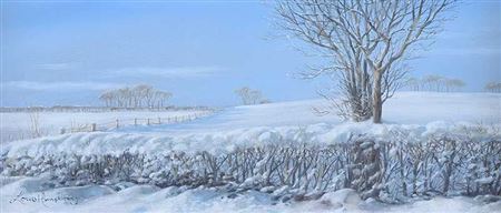 WINTER LANDSCAPE by Louis Humphrey - Auction record, sale price, and art valuation. Compare with similar artists and explore comparable artworks.