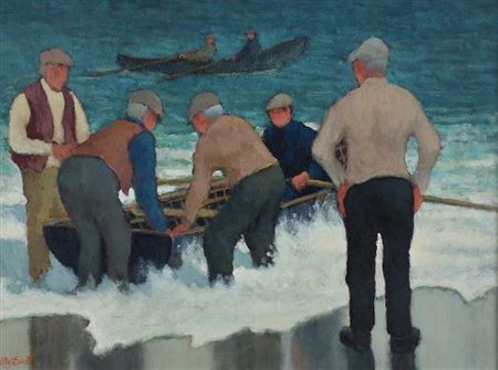 Another Day at Sea by Norman Smyth - Auction record, sale price, and art valuation. Compare with similar artists and explore comparable artworks.