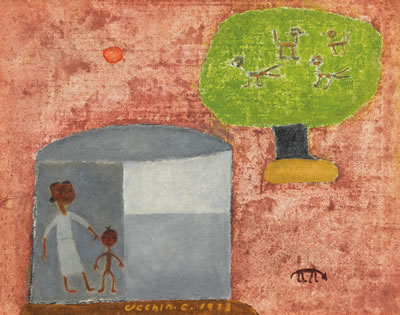 Tree, Birds, Mother and Son 1973