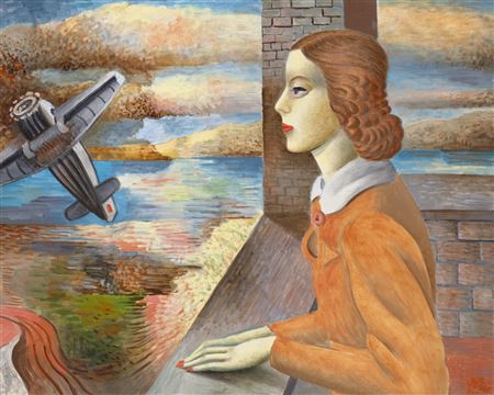Girl with ’Iron Bird’, 1935