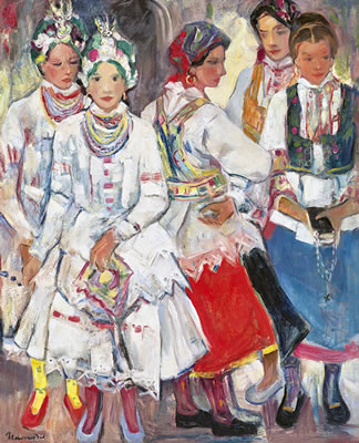 Girls in Traditional Costume