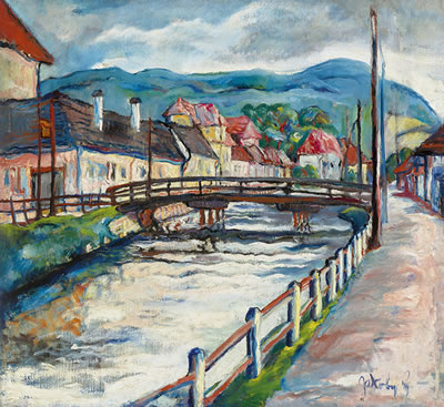 Bridge at Hernád (Kassa), before 1931