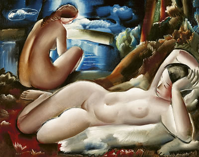 Art Deco Women Nudes (Outdoor), c. 1926