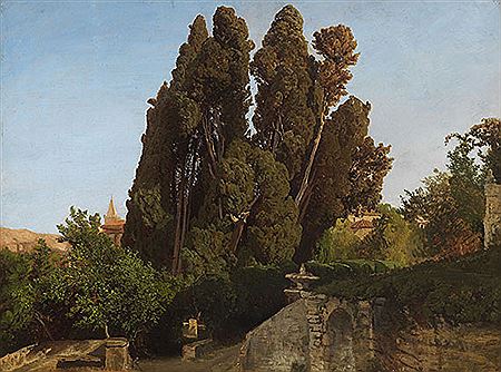 Zypressen (Villa d'Este bei Rom)