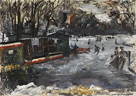 Eisbahn im Berliner Tiergarten, 1909