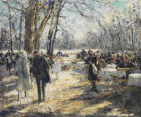 Ostern im Englischen Garten in München, Um 1930.