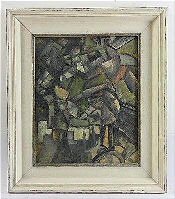 Double-sided abstract composition