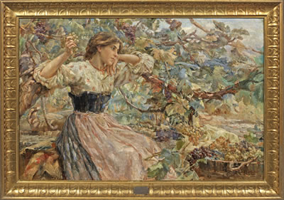 Weinlese by Alessandro Battaglia - Auction record, sale price, and art valuation. Compare with similar artists and explore comparable artworks.