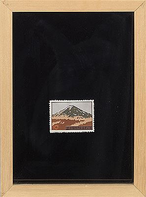 Als Japanese 10-Yen stamp with Fujiyama view designed landscape collage. by Will Turner - Auction record, sale price, and art valuation. Compare with similar artists and explore comparable artworks.