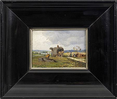 Hay Crop by Ernest Lang - Auction record, sale price, and art valuation. Compare with similar artists and explore comparable artworks.