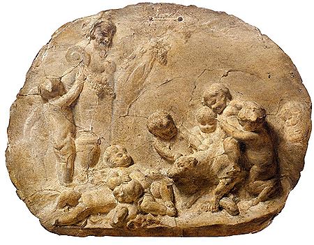 Trompe-l'oeil: putti dancing
