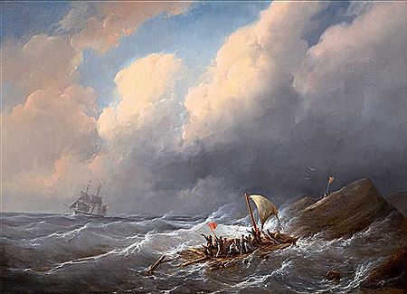 Shipwreck on the high seas by Christian Cornelis Kannemans - Auction record, sale price, and art valuation. Compare with similar artists and explore comparable artworks.