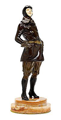 Young female pilot