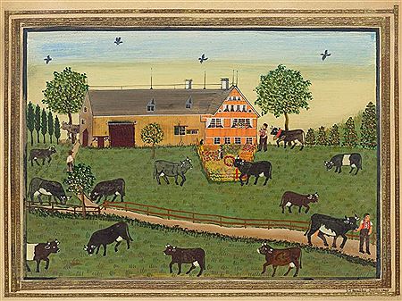 Appenzell courtyard. 1863.