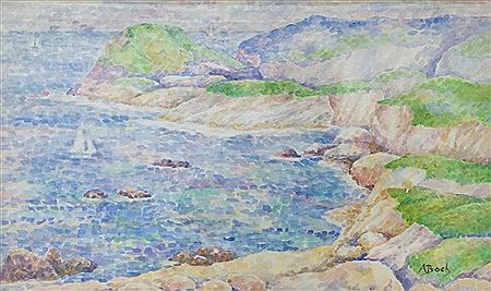 Voiliers sur la côte