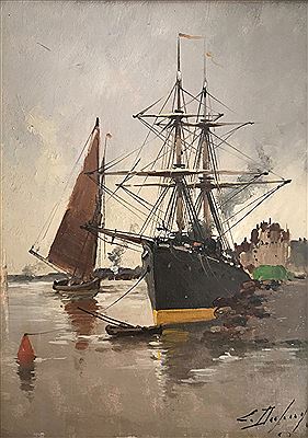 Navire au port