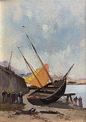 Bateau à marée basse