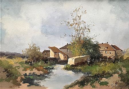 Ferme au bord de l'étang