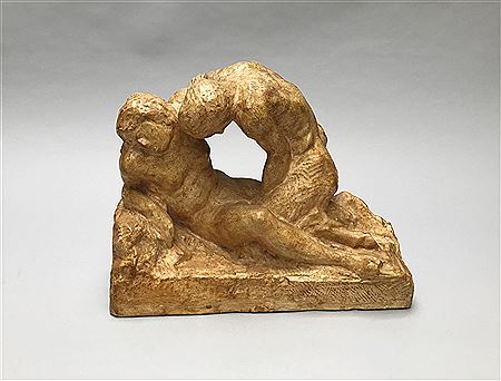 Satyre et nymphe
