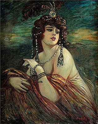 Portrait d'élégante -