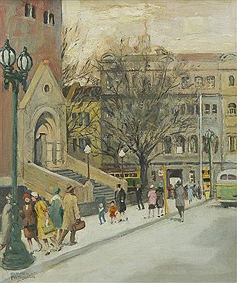 Russell Street, Melbourne by Esther Paterson - Auction record, sale price, and art valuation. Compare with similar artists and explore comparable artworks.