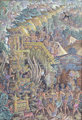 Mendirikan Menara Bade 1983