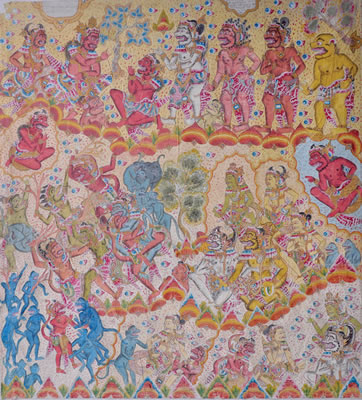 Sample artwork by Tjokorda Gambir (20th Century), known for painting - View similar artists and auction records