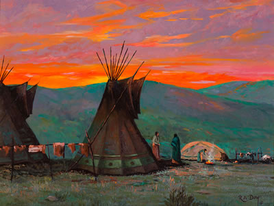 Landscape with Sunset