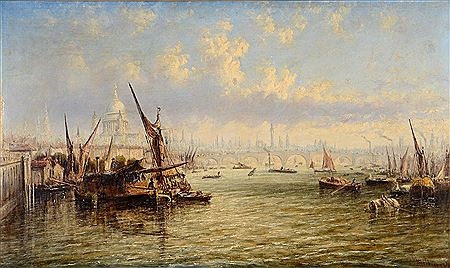 VIEW ON THE THAMES LOOKING TOWARDS BLACKFRIARS BRIDGE