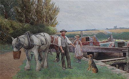 HUNGERFORD LOCK by Charles Low - Auction record, sale price, and art valuation. Compare with similar artists and explore comparable artworks.