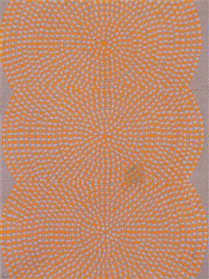 Composition (points orange sur fond gris)