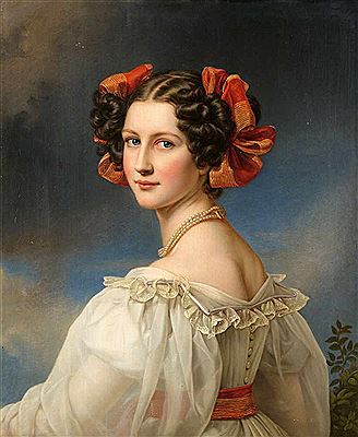 Portrait of Auguste Strobl by Joseph Karl Stieler - Auction record, sale price, and art valuation. Compare with similar artists and explore comparable artworks.