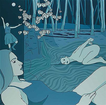 Blue Square Painting 2002