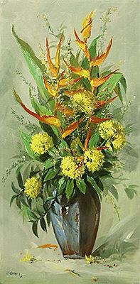 Flowers by JD Castro - Auction record, sale price, and art valuation. Compare with similar artists and explore comparable artworks.