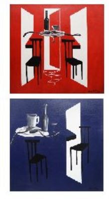 "a.) Chair 1 b.) Chair 2" by Rene Robles - Auction record, sale price, and art valuation. Compare with similar artists and explore comparable artworks.