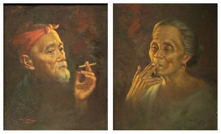 "a.) Portrait of an Old Man b.) Portrait of an Old Woman"