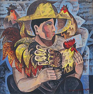 Sample artwork by Paco Gorospe (1939 - 2002), known for painting - View similar artists and auction records