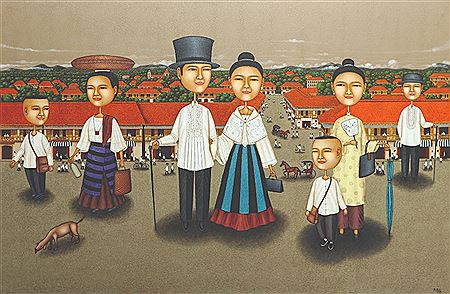 Sample artwork by Dominic Rubio (Born 1970), known for painting - View similar artists and auction records