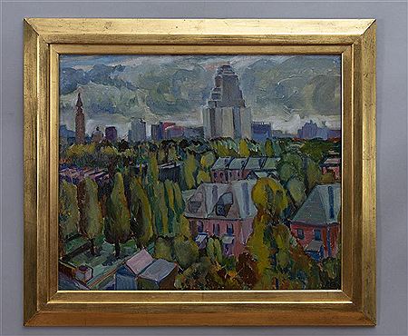 Sample artwork by Philip Gronemeyer (1891 - 1965), known for impressionist regional landscape painting - View similar artists and auction records